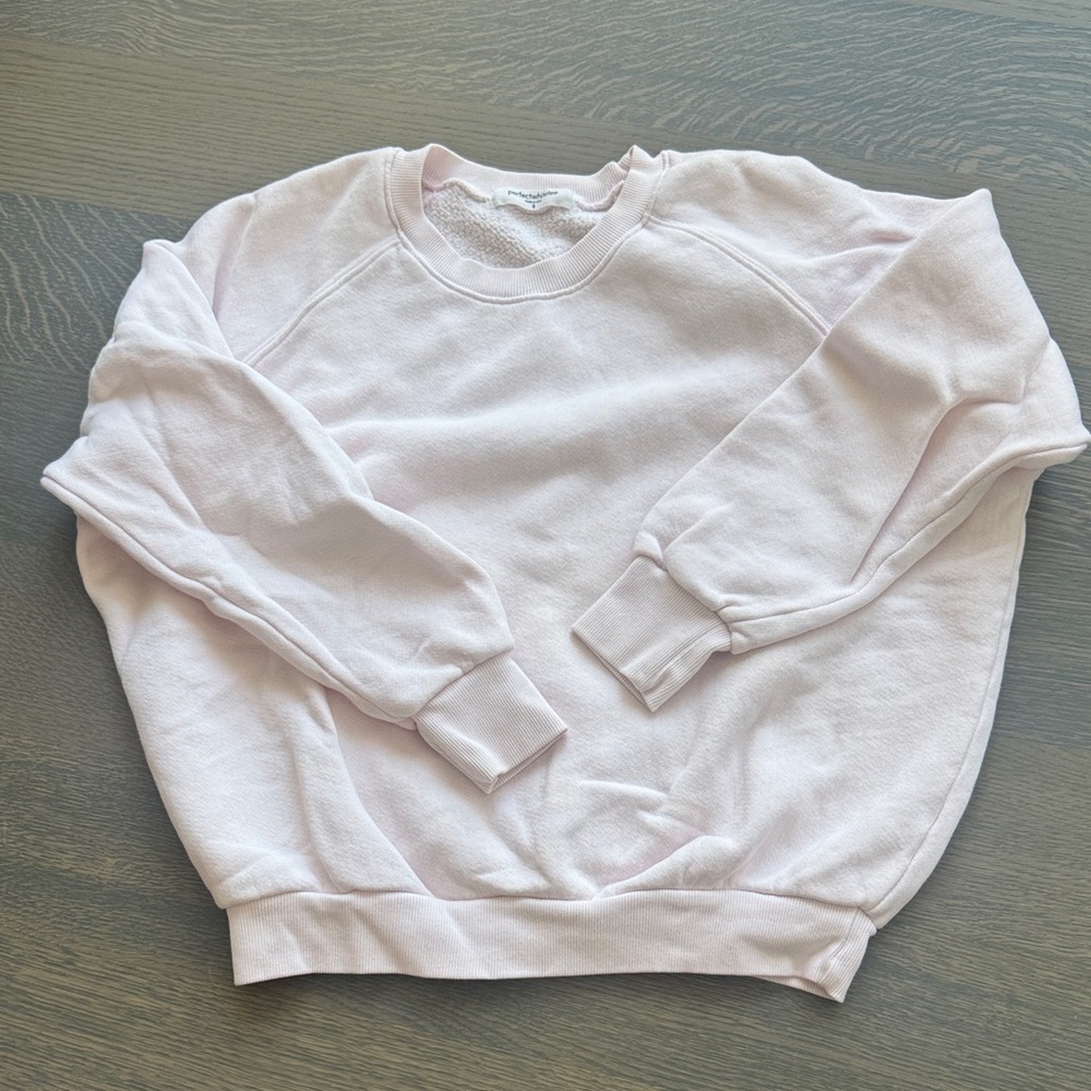 perfectwhitetee Soft Blush Crew Neck Sweater